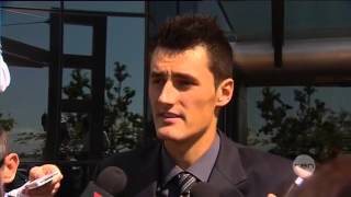 Tomic's father in trouble?