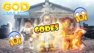 ALL NEW CODES IN ⚡GOD SIMULATOR⚡!!! ( ROBLOX )