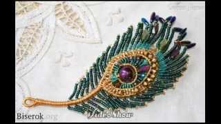 Как сделать брошь перо. How to make a brooch pen