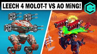 War Robots Как Бороться с AO MiNG?? LEECH 4 MOLOT MK2 12 lvl vs Titan AO MiNG!!!