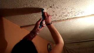 my ex girlfriend artexing the ceiling