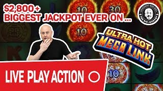 ? LIVE: Biggest Jackpot EVER on Ultra Hot ? Mega Link!