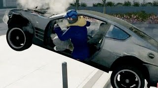 Watch Dogs Brutal Body Crashes Bounce Jump