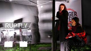 Germany: Climate activists replace politicians with ice blocks, announce "dry" strike