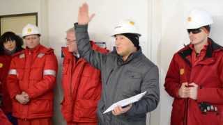 На буровой Shell. Инструктаж по ТБ.