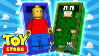 LEGO DESTRUCTION! - Minecraft Toy Store w/ LittleLizardGaming