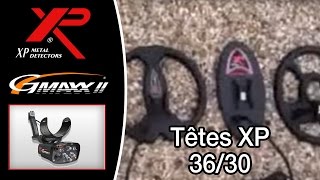 Détecteur de métaux XP Gold Maxx 2 : Têtes XP 36/30