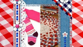 Handmade: Нашлось применение старым колготкам! Уютный коврик! Утилитарное рукоделие!