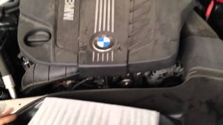 Замена пластиковой перегородки моторного отсека BMW X5 E70 рестайлинг