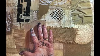 Wallpaper Art Journal, Experimental Art Paper: Making Art in Florida with my Sissy Poo