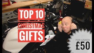 Top 10 Christmas Gifts for motorcyclists costing under £50