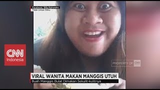 Viral! Wanita Makan Durian Sebijinya & Makan Manggis Utuh