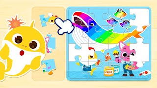 Baby Shark Jigsaw Puzzle Fun App | Game Play | Kids Video & Game App | Pinkfong Baby Shark Game