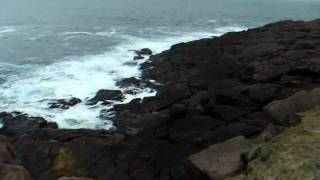 Waves crashing the most easterly point of North America
