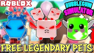 ? ROBLOX LIVE ? FREE 300M SERPENTS AND OTHER LEGENDARY PETS IN BUBBLEGUM SIMULATOR - MIC OFF