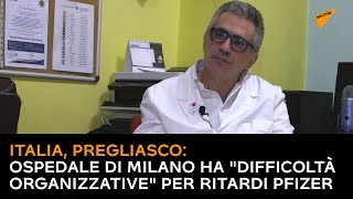 Italia, Pregliasco: ospedale di Milano ha "difficoltà organizzative" per ritardi Pfizer