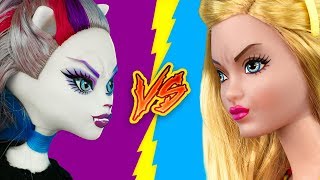 ¡LOCOS TRUCOS PARA TU BARBIE vs PARA MONSTER HIGH! 16 ASOMBROSOS TRUCOS Y MANUALIDADES CON MUÑECAS