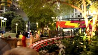 Mall of America, riding train BACK AT THE BARNYARD HAYRIDE Nickelodeon Universe