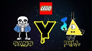 Como hacer a bill cipher y sans undertail lego.