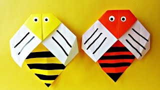꿀벌 종이접기일벌,말벌 Easy Honey Bee origami Paper Vespa crabro Tutorial DIY
