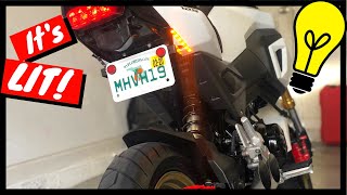 Adding LED strips as turn signals on the Honda Grom