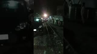 Once again toy train blocked by parked vehicle near the tracks at Dagapur