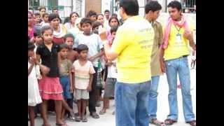 Mr Ashok Srivastav, Navratan Foundation, addressing the residents and sensitizing them.