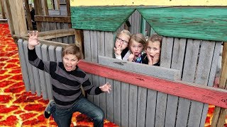 LAVA MONSTER AT A CASTLE PARK!