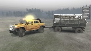 SpinTires 03.03.16 HUMMER-H2(ДОРАБОТКА!!!)Работает в мультиплеере!
