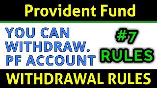 Withdrawing From PF Account | 7 Rules To Know Before Withdrawing From PF Account | FinCalC TV