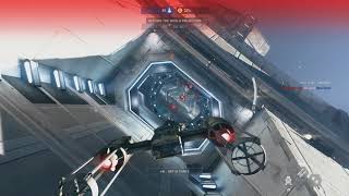 Assault the Star Destroyer - Star Wars Battlefront 2 Starfighter Assault Gameplay