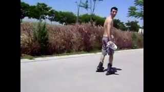 Aprendiendo a andar en rollers