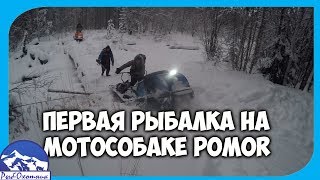 Первая рыбалка на мотособаке POMOR 2019 ноябрь тест драйв