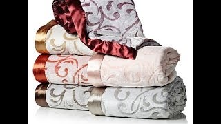 Highgate Manor Velvety Plush Vine Print Blanket