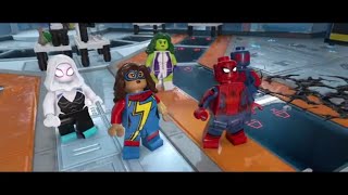 LEGO MARVEL Super Heroes 2 Spiderman 2099,Spider-Gwen,Spiderman,Ms.Marvel,She-Hulk Symbiote Surprise