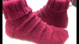 НОСКИ НА 5 СПИЦАХ/ МАСТЕР КЛАСС/SOCKS FOR 5 SPITS