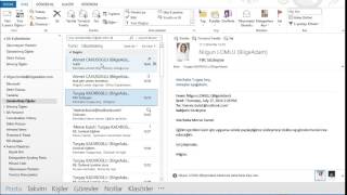 Outlook dan Gönderilen Maili Geri Çekme ve Silme