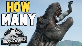 Jurassic World Evolution - TREX vs 10000 PARK GUESTS! HOW MANY CAN SHE EAT?! - (JWE Gameplay)