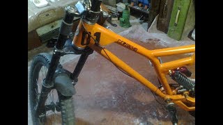 Обзор самодельной двухподвесной рамы. Спустя 2.5 года (Homemade downhill frame review)