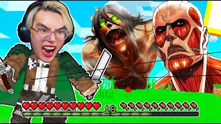 MINECRAFT 100 NGÀY ĐẠI CHIẾN ATTACK ON TITAN TẬP 1 PHONG CẬN KHỞI ĐẦU SINH TỒN SIÊU KHÓ