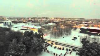 Стрежевой с птичьего полёта /\ Автор: И.Щеглов.