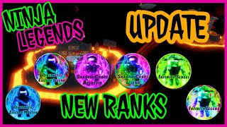 ✵LIVE! ✵ NEW RANKS ADDED IN NINJA LEGENDS ✵ NINJA LEGENDS UPDATE ✵ ROBLOX ✵
