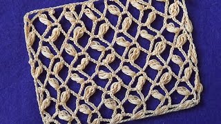 Ажурная сеточка с пышными столбиками