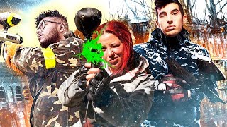 ASALTAMOS un CASTILLO: COMBATE DE PAINTBALL | Makiman, Patty Dragona, Fixfive y Camilo Games