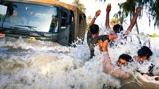 Merciless flood! Uncontrolled flows of water drown people on the streets of Iran!Footage compilation