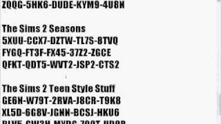 All the Codes For Sims 2 & all the Sims 2 Expansion packs