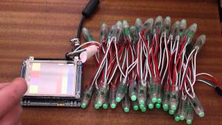 Espruino Touchscreen WS2811 RGB LED Controller