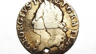 5.Поиск  золота оправдался XP Deus Первая золотая монета 1749 Gold coin found Georg II
