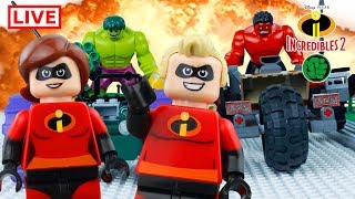 LEGO Incredibles LIVE STOP MOTION LEGO Superheroes: Marvel & Incredibles | LEGO Hulk | Billy Bricks