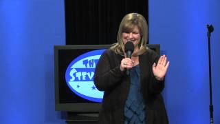 Kelly MacFarland does stand-up comedy on The Steve Katsos Show